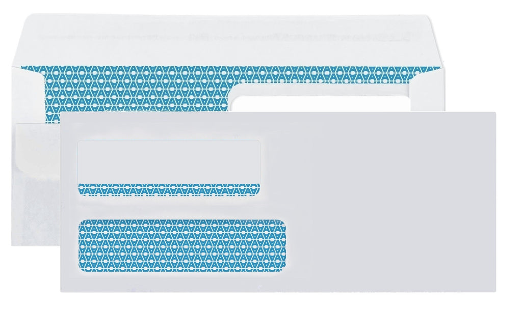 9 Envelopes Double Window FLIP & SEAL — Aimoh