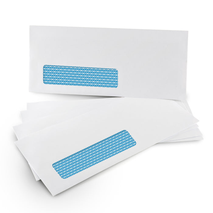#10 Envelopes - Single Left Window - QUICK-SEAL - Security Tinted - Aimoh