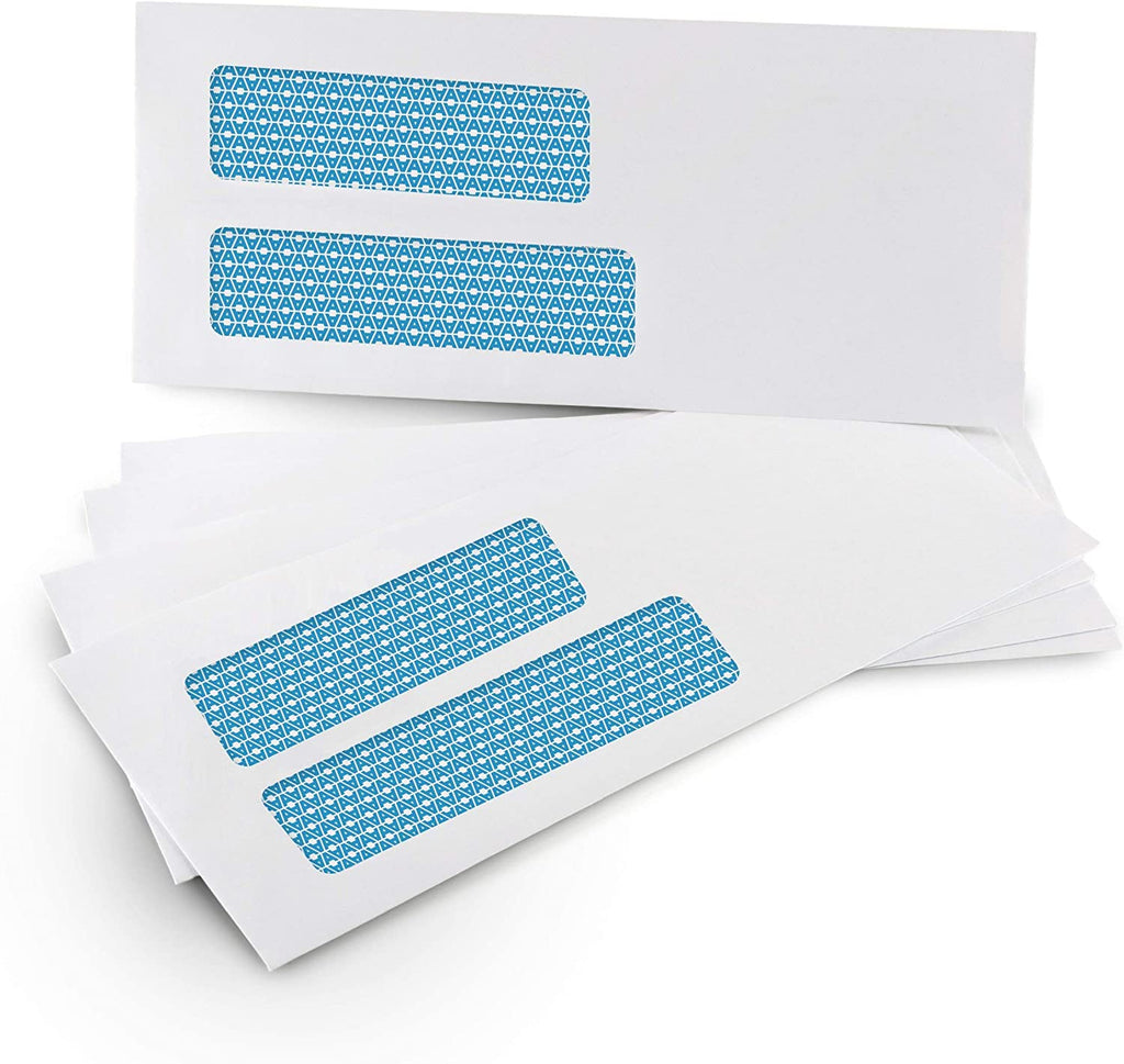 Aimoh #10 Double Window Security Envelopes - 500 Count Business Mailing Envelopes 4-1/8 X 9-1/2