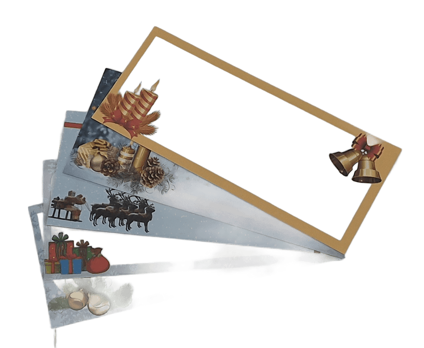 100 #10 Self-Seal Holiday Snowflake Printed Envelopes – Winter Wonderland Design for Christmas Cards, Party Invitations & Seasonal Mailings - Aimoh