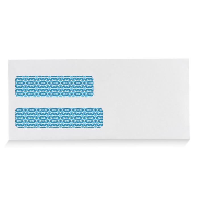500#10 FLIP & SEAL Double Window Security Envelopes - for Invoices, Statements & Legal Documents, Self-Sealing Adhesive Seal, Security Tinted, Size 4 ⅛ X 9 ½ - 24LB, 500 Count (30110) - Aimoh