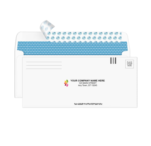 #9 Custom Printed Reply Envelopes - Self-Seal Security - Personalized with Logo and/or Return Address - Self-Seal, 3-7/8 x 8-7/8 Inches, - Aimoh