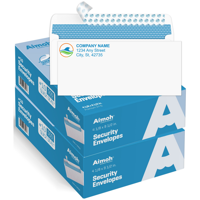 100 #10 Self-Seal Holiday Snowflake Printed Envelopes – Winter Wonderland Design for Christmas Cards, Party Invitations & Seasonal Mailings