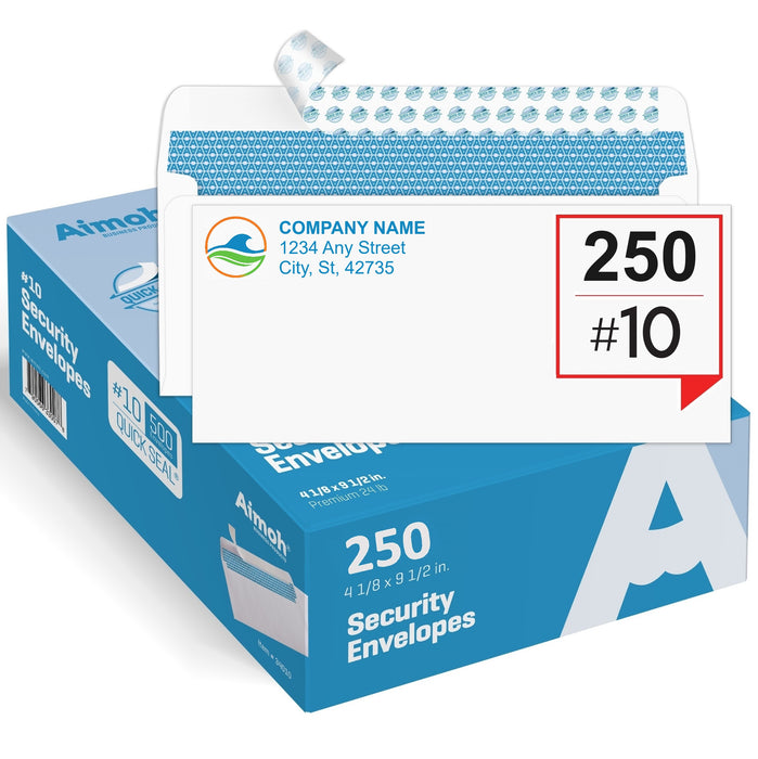 100 #10 Self-Seal Holiday Snowflake Printed Envelopes – Winter Wonderland Design for Christmas Cards, Party Invitations & Seasonal Mailings