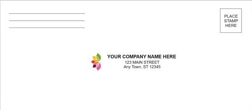 #9 Custom Printed Courtesy Reply Mail Gummed Security Envelopes - Personalized with Logo and/or Return Address - Gummed Closure, 3-7/8 x 8-7/8 Inches,