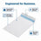9X12 Envelopes - Security Tinted - Self-Seal - White - 100 Count - Aimoh