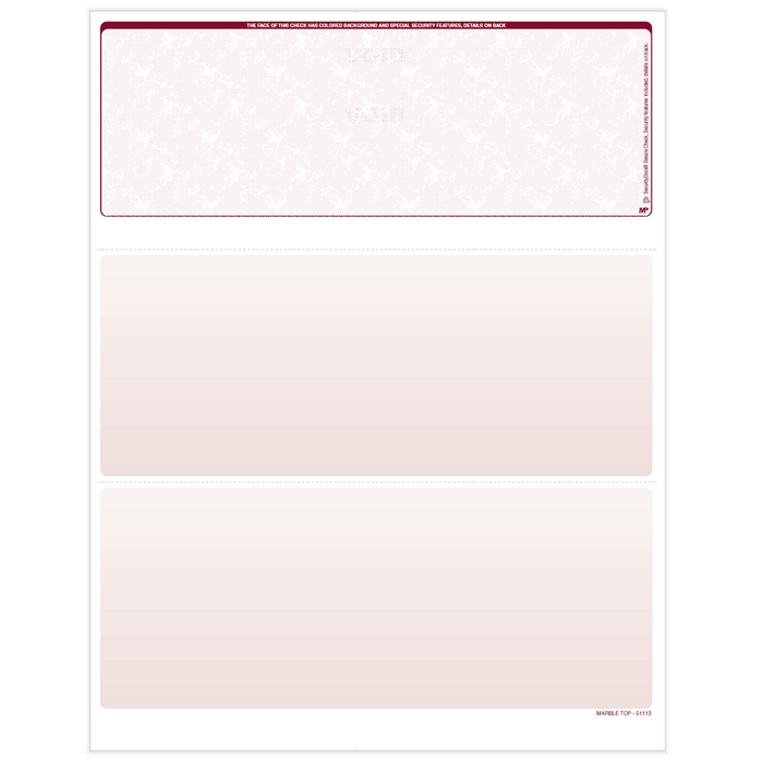 SecurityDocs High Security Blank Check Paper – 500 Sheets – Business Checks on Top, Laser & Inkjet Compatible, 8.5 x 11