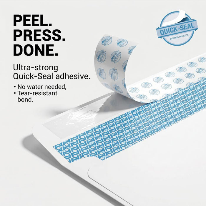 9X12 Envelopes - Security Tinted - Self-Seal - White - 100 Count - Aimoh