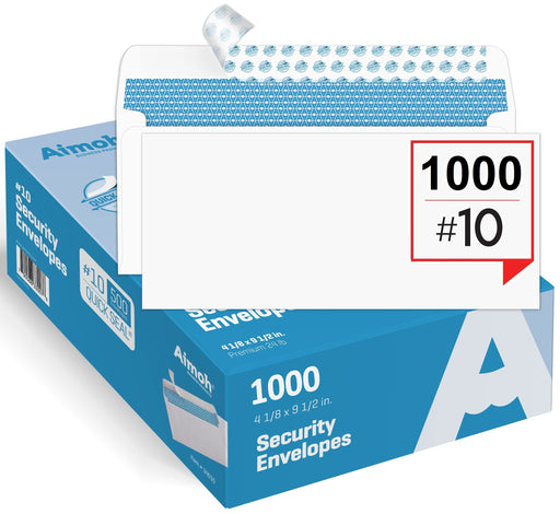 #10 Envelopes - No Window - Quick-Seal - Security Tinted - 1000 Count