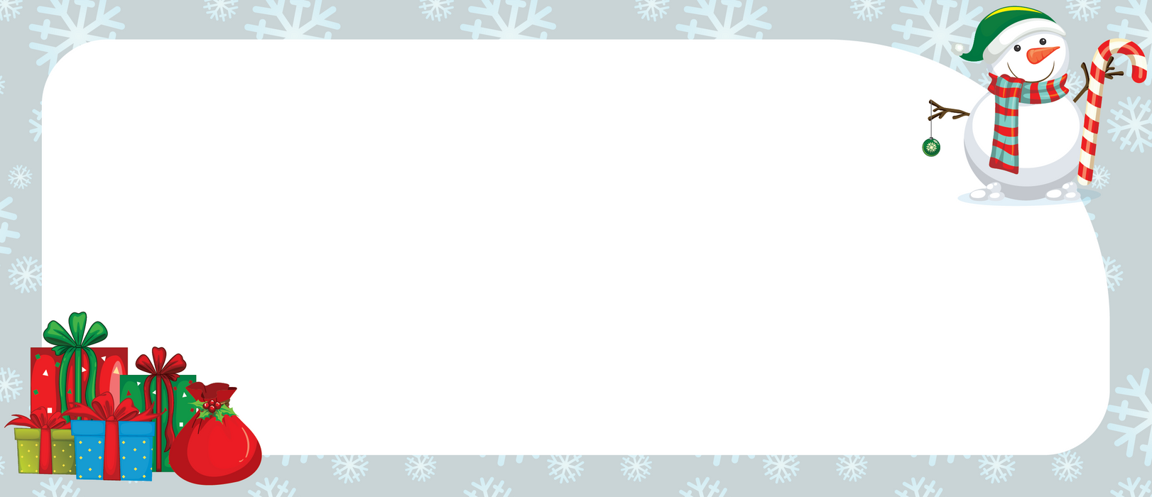 100 #10 Self-Seal Holiday Snowflake Printed Envelopes – Winter Wonderland Design for Christmas Cards, Party Invitations & Seasonal Mailings - Aimoh