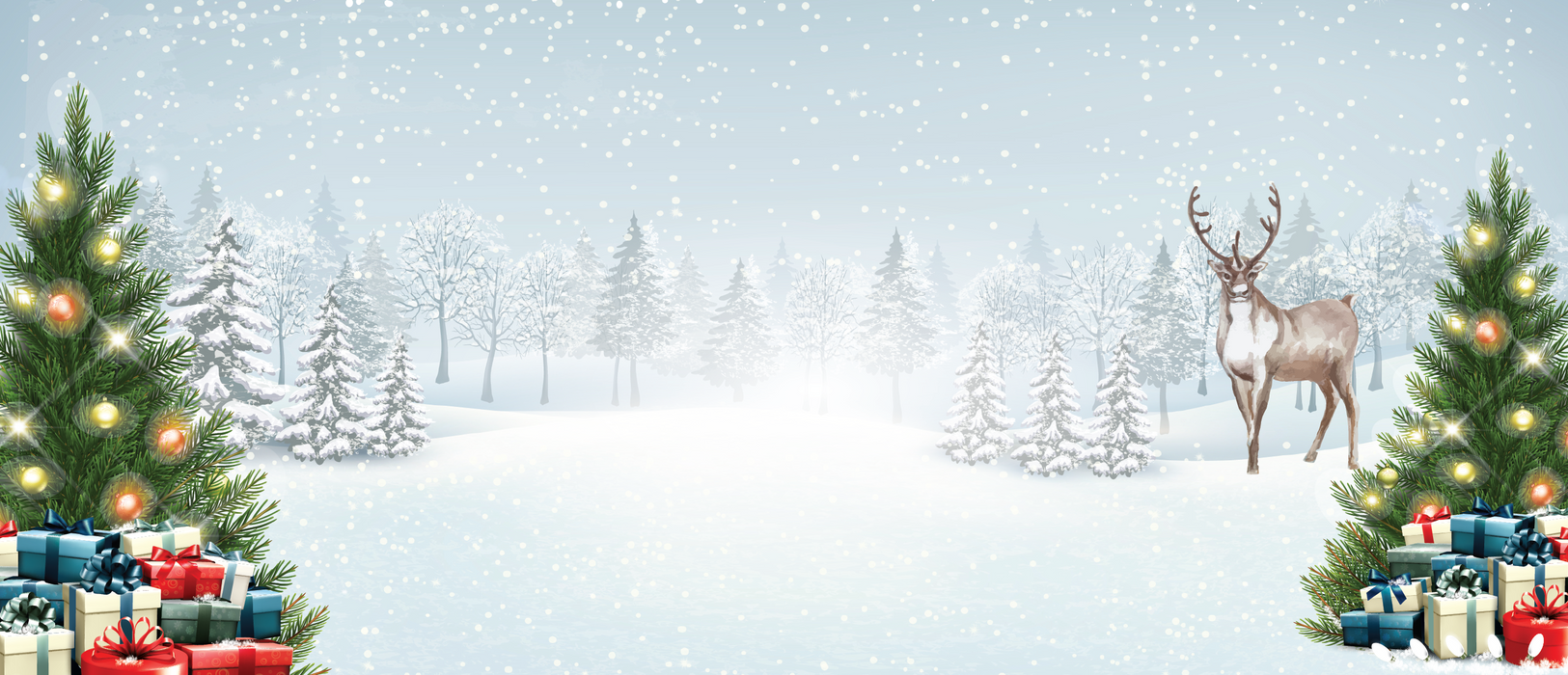 100 #10 Self-Seal Holiday Snowflake Printed Envelopes – Winter Wonderland Design for Christmas Cards, Party Invitations & Seasonal Mailings - Aimoh