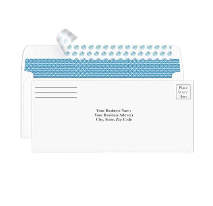 #9 Custom Printed Reply Envelopes - Self-Seal Security - Personalized with Logo and/or Return Address - Self-Seal, 3-7/8 x 8-7/8 Inches, - Aimoh
