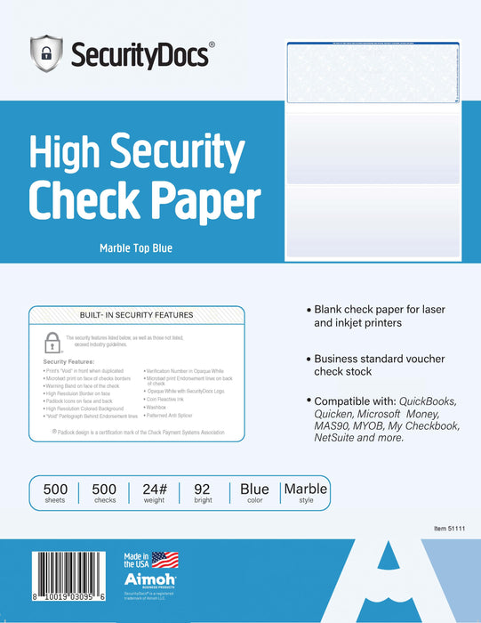 High Security Checks - 500 - Aimoh