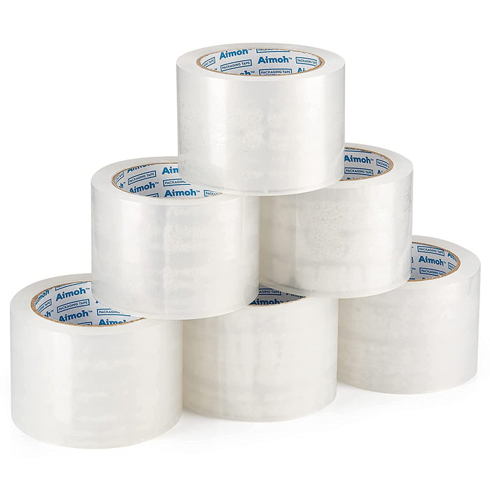 Heavy Duty Clear Wide Packing Tape - 3 Inch Wide -Acrylic Adhesive- 2.7mil - Aimoh