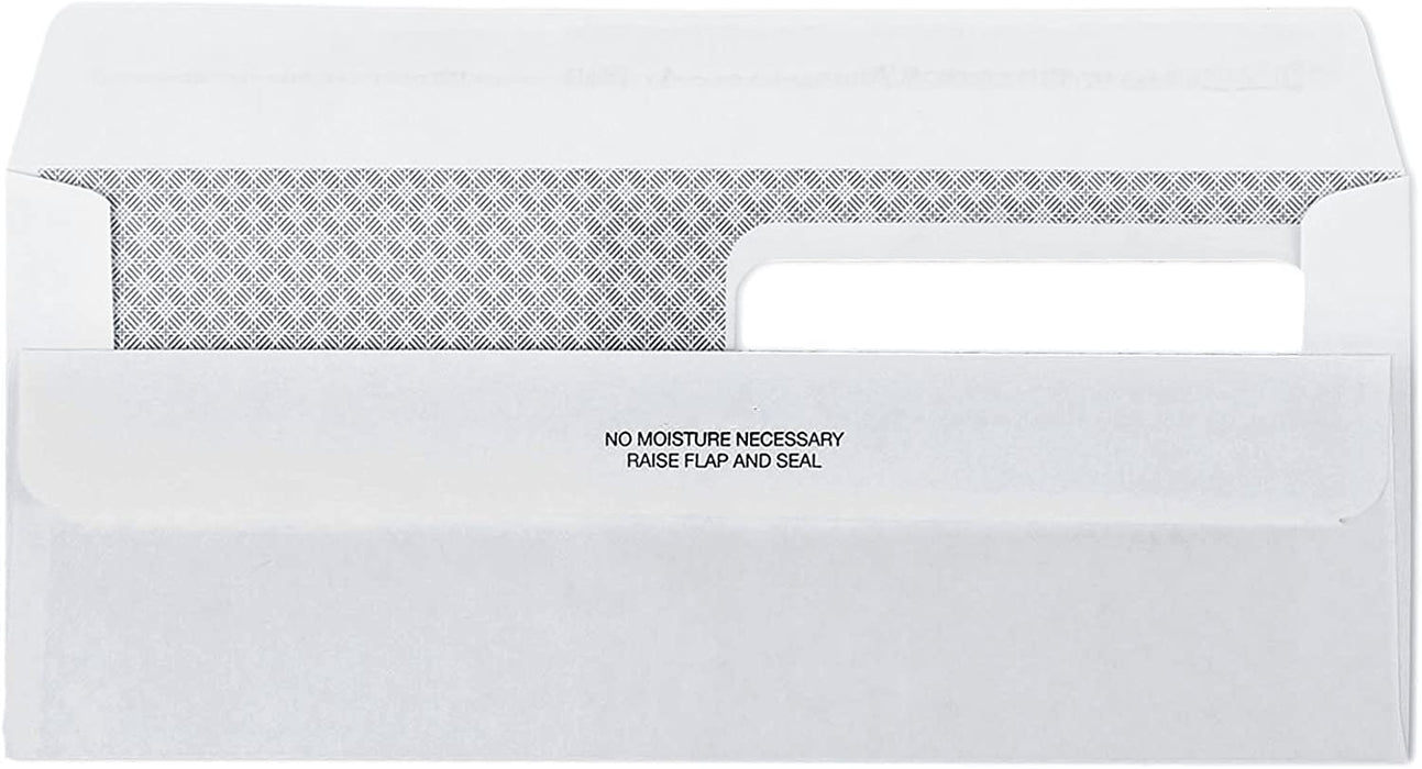#10 Envelopes - Double Window - Flip & Seal - Security Tinted - Aimoh