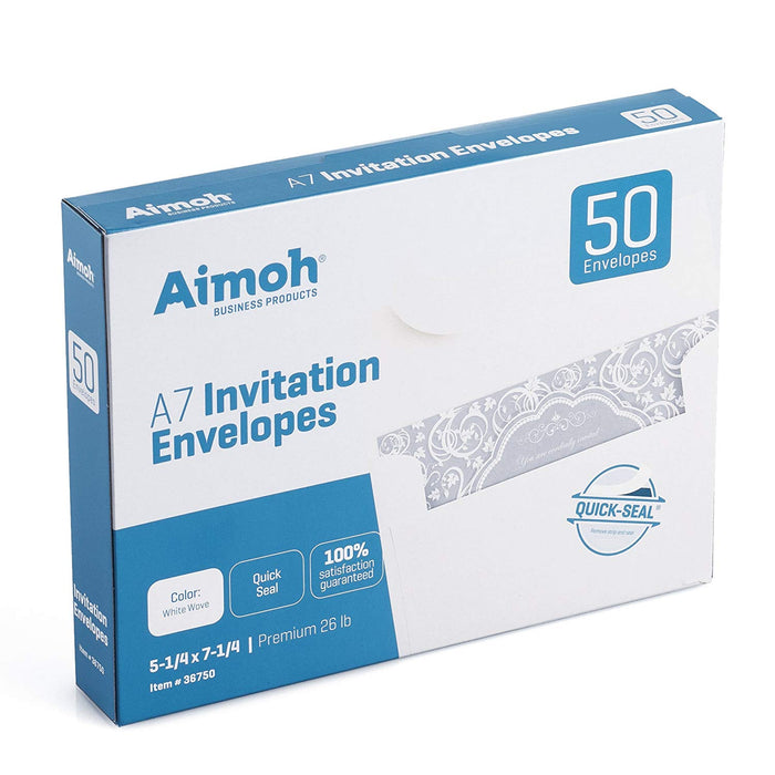 #A7 Envelopes - QUICK-SEAL - for 5 X 7 Invitation - Aimoh
