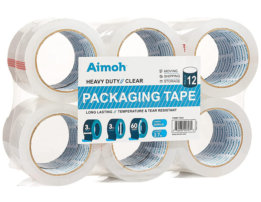 Tape Packing Gummed Clear Packaging Adhesive Moving Heavy Duty
