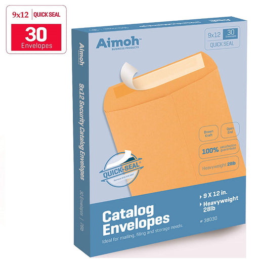 9X12 Envelopes - Self-Seal - Kraft - Aimoh