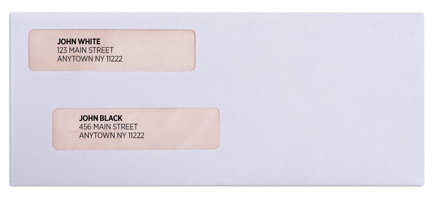 Check Envelopes - Double Window - Gummed - Security Tinted — Aimoh